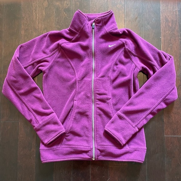 Nike Jackets & Blazers - Nike Vintage Therma-FIT Women’s Size XS Full-zip Fleece Jacket Purple
